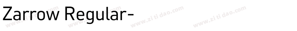 Zarrow Regular字体转换